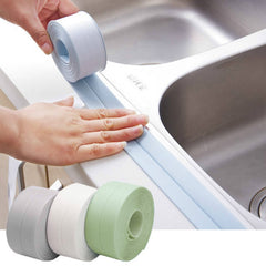 Self Adhesive Kitchen Ceramic Sticker Waterproof Anti-moisture PVC Sticker Bathroom Wall Corner Line Sink Stickers 3.2m*3.8cm