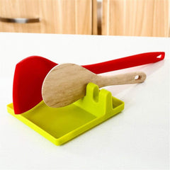 Spatula Holder Storage Shelf Spoon Rest Tableware Holder Draining Rack Mat Organizer Heat Resistant Kitchen Cooking Tools