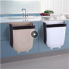 Image of 5L Wall Mounted Folding Waste Bin Kitchen Cabinet Door Hanging