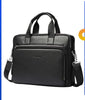 Image of Genuine leather Briefcases 14" Laptop Handbag Men's Business